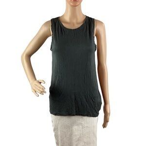 Banana Republic Rayon Shell Style Tank Top Size S Gray